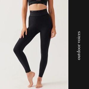 Outdoor Voices NWT TechSweat™ Thrive 7/8 Legging in Black • XXS